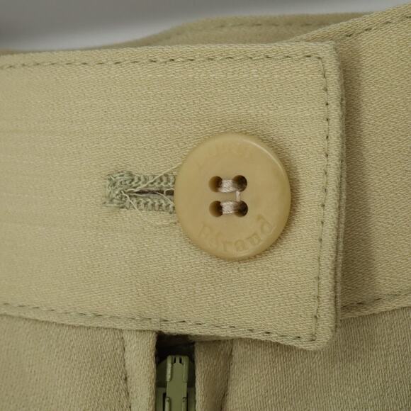 Louis Feraud Skirt Womens 8 Beige Gold Wool Blend Lined Pencil Back Zip Vintage - Picture 11 of 12